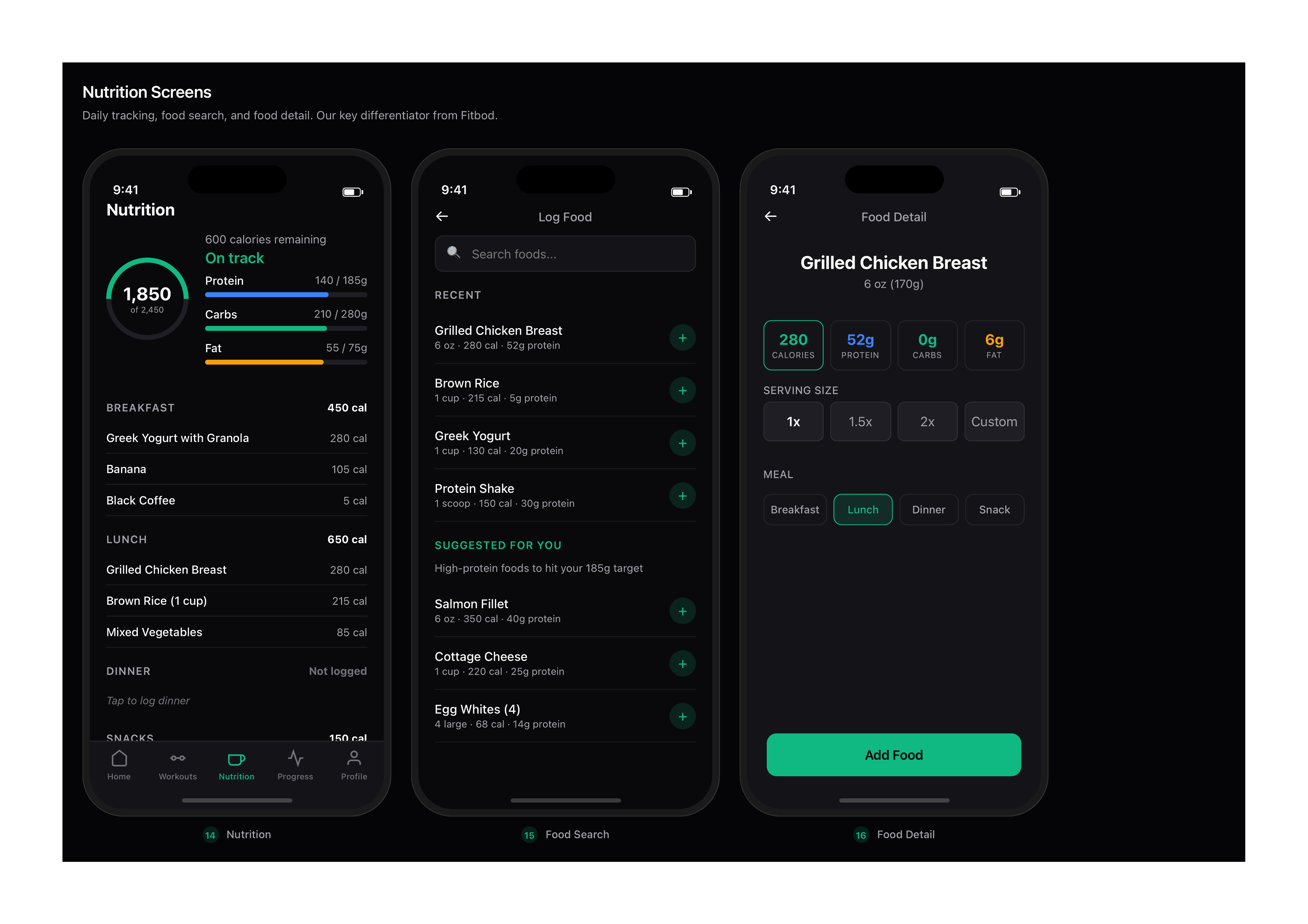 FLXN Nutrition Tracking